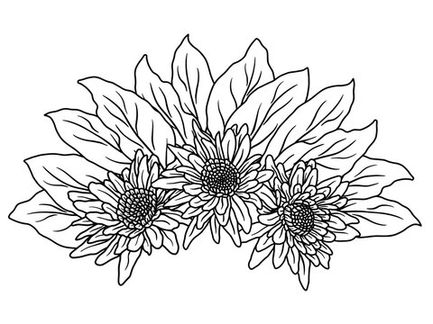 Flower Line Art Arrangements. You can use this beautiful file to print on greeting card, frame, mugs, shopping bags, wall art, telephone boxes, wedding invitation, stickers, decorations, and t-shirts.