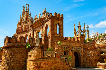 Castillo de Colomares, a castle in Benalmadena in Andalusia, dedicated to Christopher Columbus.