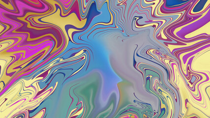 Obraz premium Abstract multicolored textured liquid background