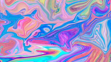 Abstract multicolored textured liquid background