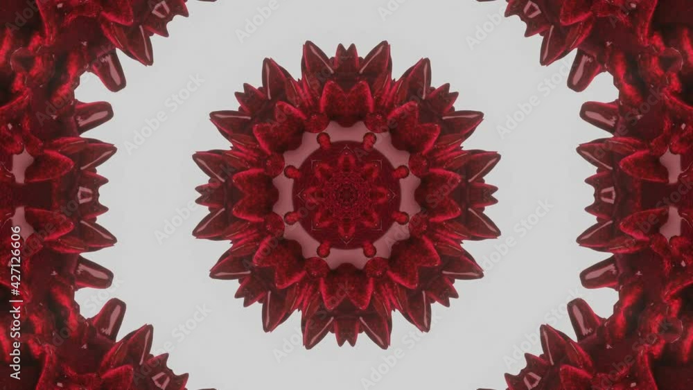 Aufkleber animated abstract kaleidoscope patterns of glowing lines on a black background. looped background. 3