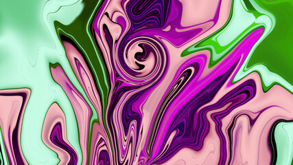 Abstract multicolored textured liquid background