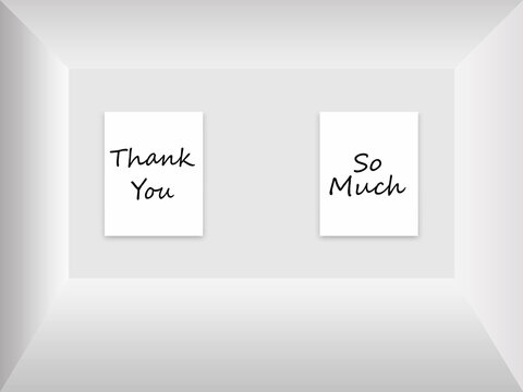 3d illustration cubesThank you word with white background