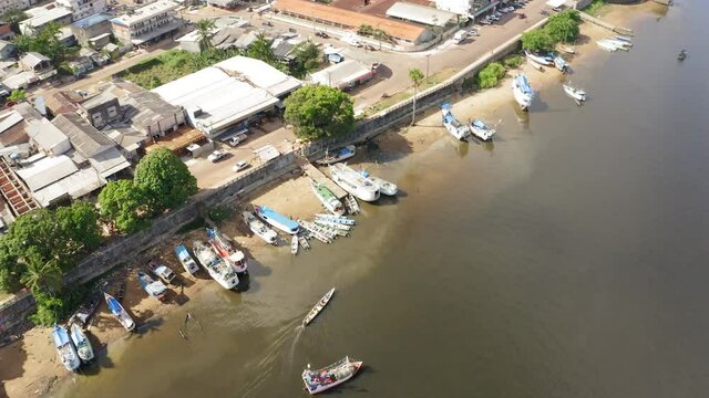 DRONE DJI MAVIC PRO AERIAL IMAGE OF THE CITY OF OIAPOQUE AMAPA BRAZIL AMAZON 