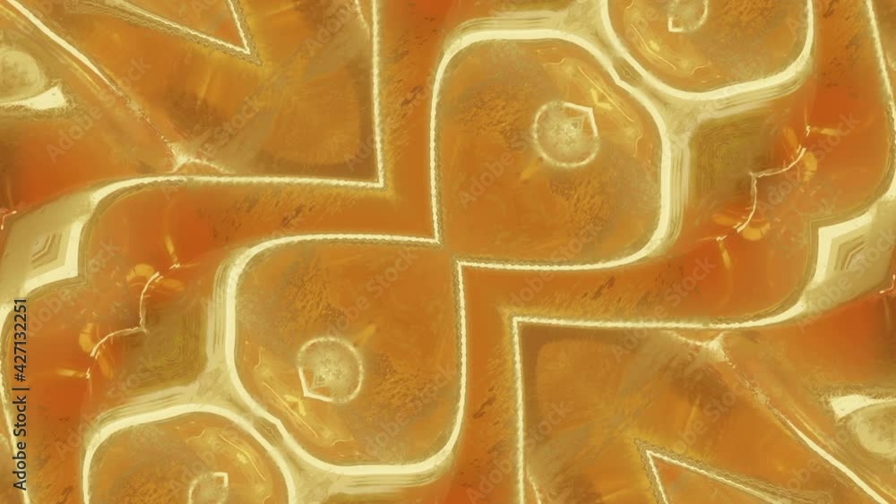Poster animated beige abstract three-dimensional background. looped background. 3d render