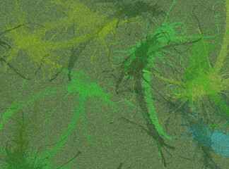 abstract colorful sponge paint background bg wallpaper art with splashes 