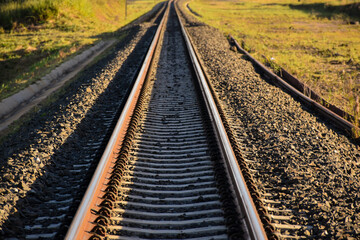 Obraz na płótnie Canvas Railroad Way Train