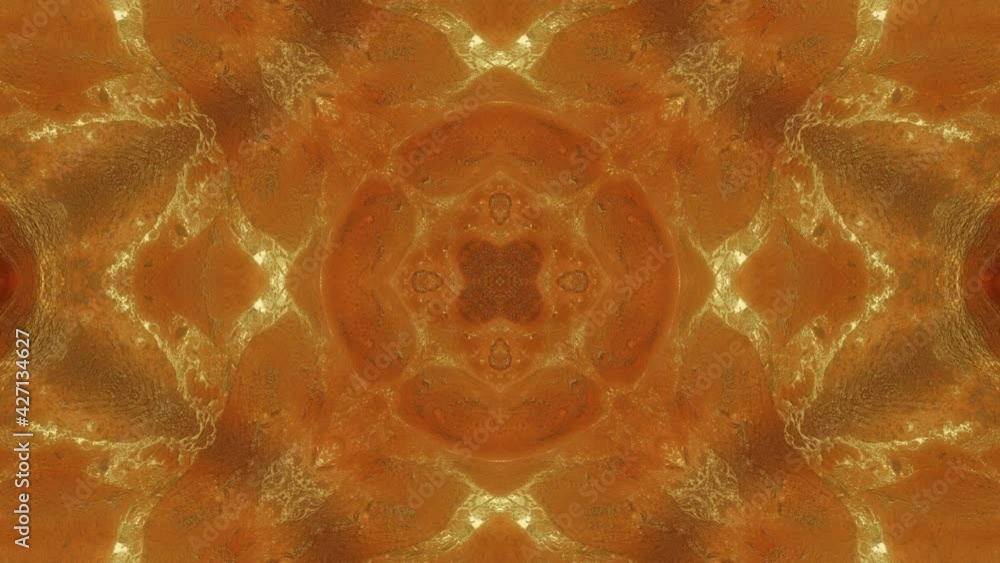 Poster animated beige abstract three-dimensional background. looped background. 3d render