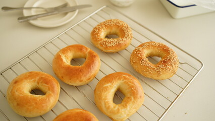 Bagel in the morning