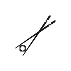 Chopstick icon design. isolated on white background