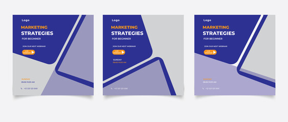 Business Webinar Social Media Post Template