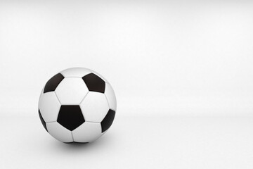 Soccer ball on white background.