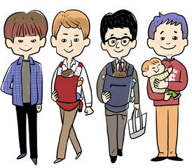 Naklejka premium 魅力的なファッションアイコンの男性