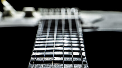 Electric Guitar Light Painting Long Exposure Macro 