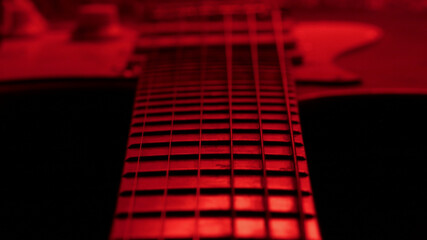 Electric Guitar Light Painting Long Exposure Macro 