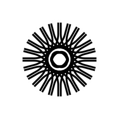 Obraz premium Creative abstract minimalist line art logo concept vector template for brand logo