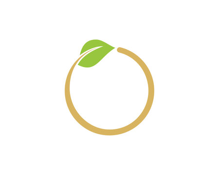 leaf ring logo icon
