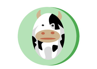 Vector illustration of a cow