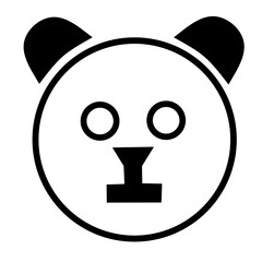 panda icon illustration