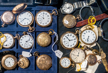 antique pocket watches for sale in a interesting still life