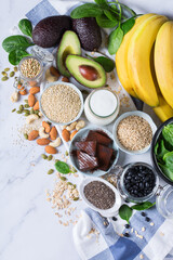 Food rich in magnesium, healthy eating and dieting