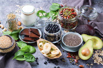 Food rich in magnesium, healthy eating and dieting