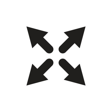 Extend resize cursor icon design. vector illustration