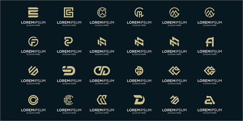 modern monogrammed A to Z logo collection