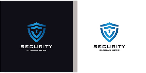 shield design logo for technology - obrazy, fototapety, plakaty