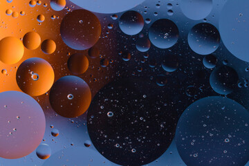 Space, planets, Universe space abstract background. Abstract model of the atom of a molecule. Macro...