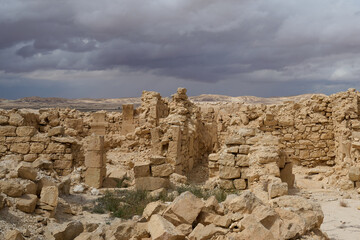 ruins of an ancient Nabatean city in the northern Negev