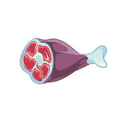 cute funny cartoon food illustration on background