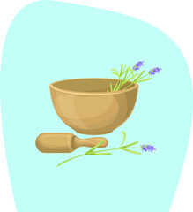 cute funny cartoon illustration of spa industry on background