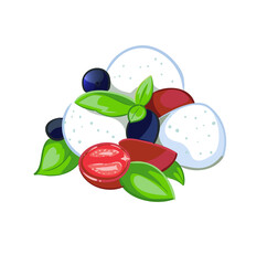 cute funny cartoon cheese illustration on background