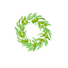 cute funny cartoon illustration of olives on background