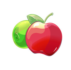 bright beautiful color illustration of fruit on the background