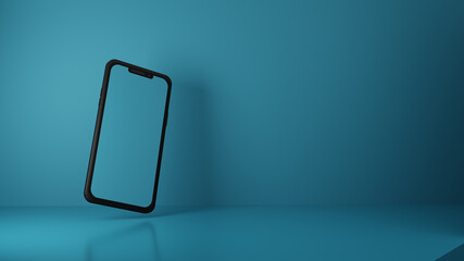 3d render of phone for product promotion