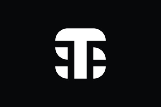 Creative Innovative Initial ST logo and TS logo. ST Letter Minimal luxury Monogram. TS Professional initial design. Premium Business typeface. Alphabet symbol and sign.