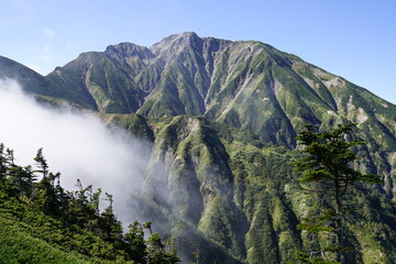 北アルプス、五竜岳