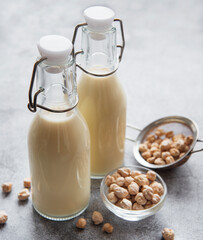 Chick peas milk with chick peas