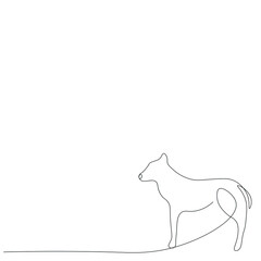 Dog animal silhouette vector illustration