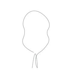 Tree line drawing vector illustration