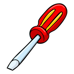 screwdriver vector illustration,isolated on white background