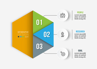Business or marketing diagram infographic template.