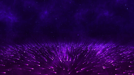 Fototapeta premium 3d rendering particle flows cyberspace digital abstract background