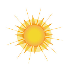 Vector illustration of sunrise sun 