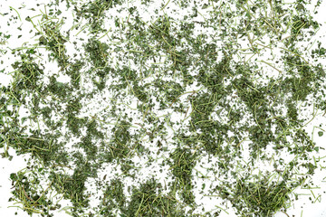 Fototapeta premium dry thyme or Lemon thyme leaf isolated on a white background