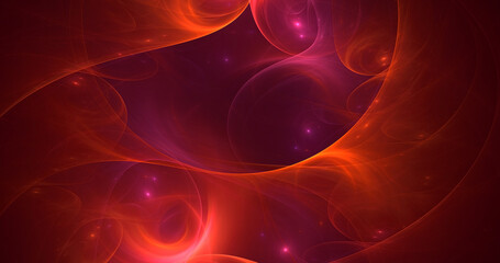 3D rendering abstract colorful fractal light background