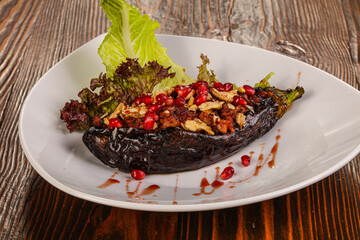 Stuffed eggplant with minced meat