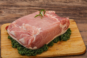 Pork meat piece for cooking